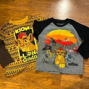 The Lion Guard long sleeve shirts 4t